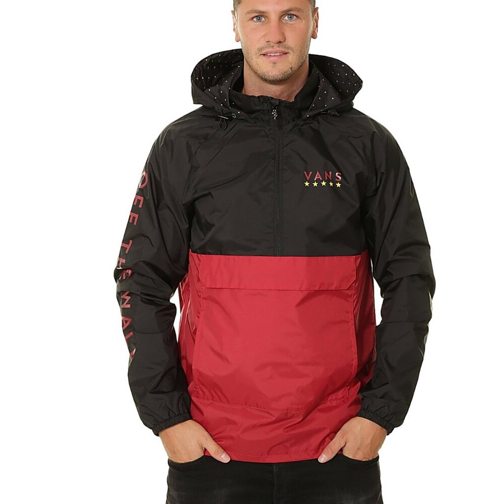 Mens Vans “Off The Wall” 1/4 Zip Windbreaker XL
